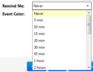 Details > Remind Me