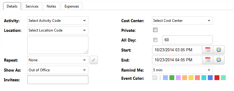 Details Tab