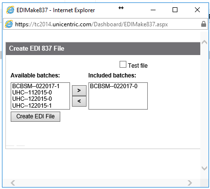 EDI Button