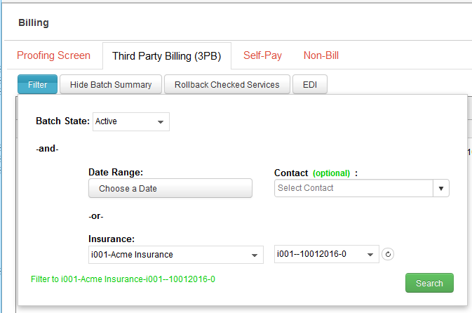 Select a company for which a batch needs posted.