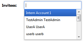 Details > Invitees