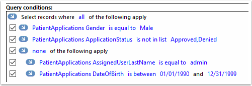 Query Conditions - Brackets