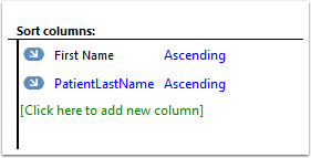 Sort Columns