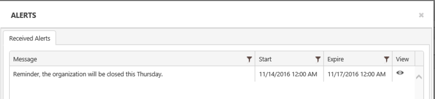 View Alerts
