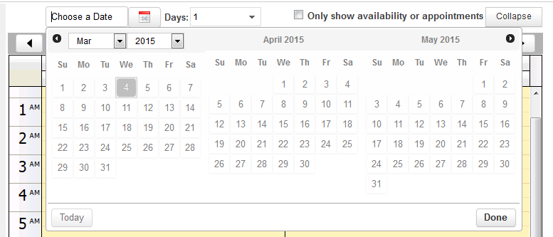 Scheduler options