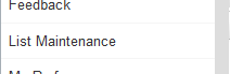First, Navigate to List Maintenance