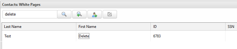 Select the Contact