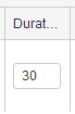 Enter Duration