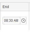Enter End Time