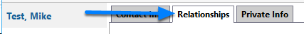 Click on the Relationships tab