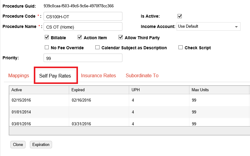 "No Self-Pay Rate is available"