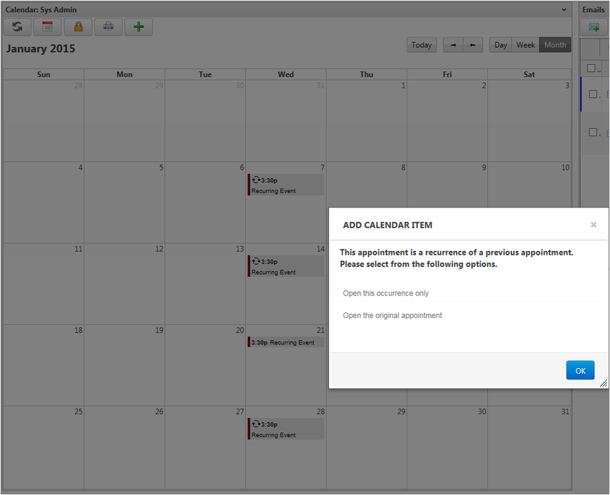 Step 2: Opening Original Appointment