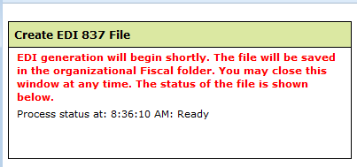 Generate EDI file