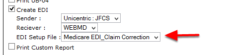 Update the Bill setup for the Insurance Company