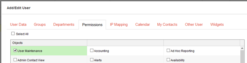 Now, select the Permissions tab