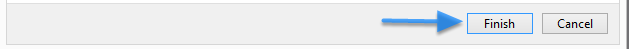 Finally, click the Finish button