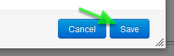 Click the Save button to save the settings