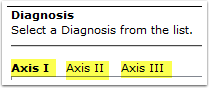 Adding a diagnosis