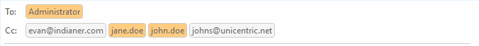 Email widget